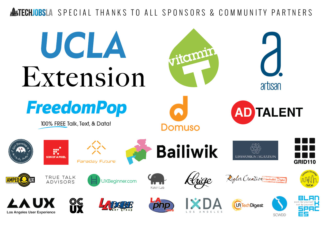 TechJobsLA Sponsors